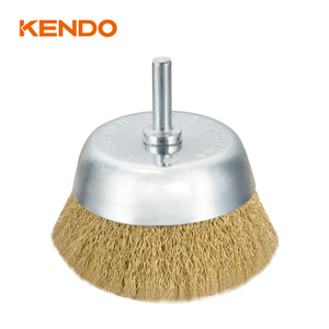 Mounted Cup Brush, Crimped dan Copperized Wire