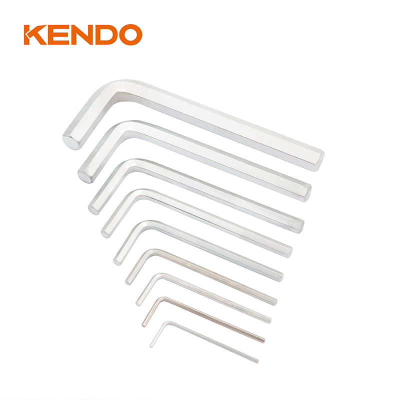 9pc Set Kunci Hex Lengan lipat Standar baja karbon Tinggi