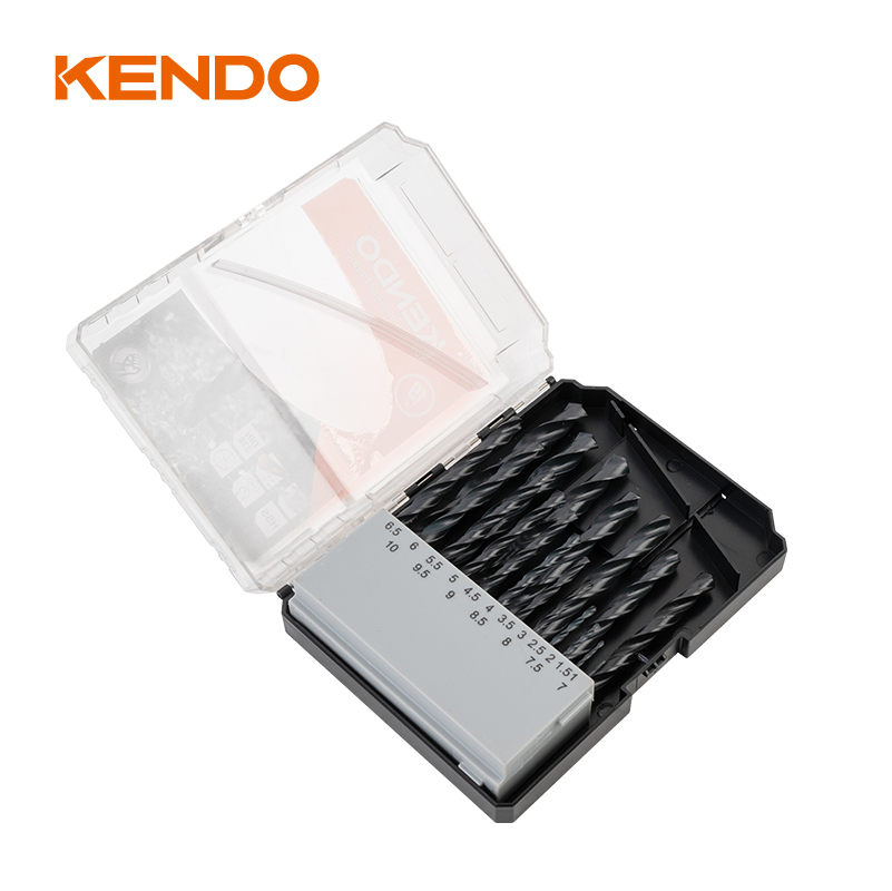 Mata Bor Putar HSS 19 buah, Ditempa & Selesai Hitam