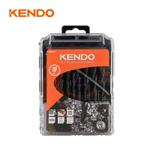 Mata Bor Putar HSS 19 buah, Ditempa & Selesai Hitam