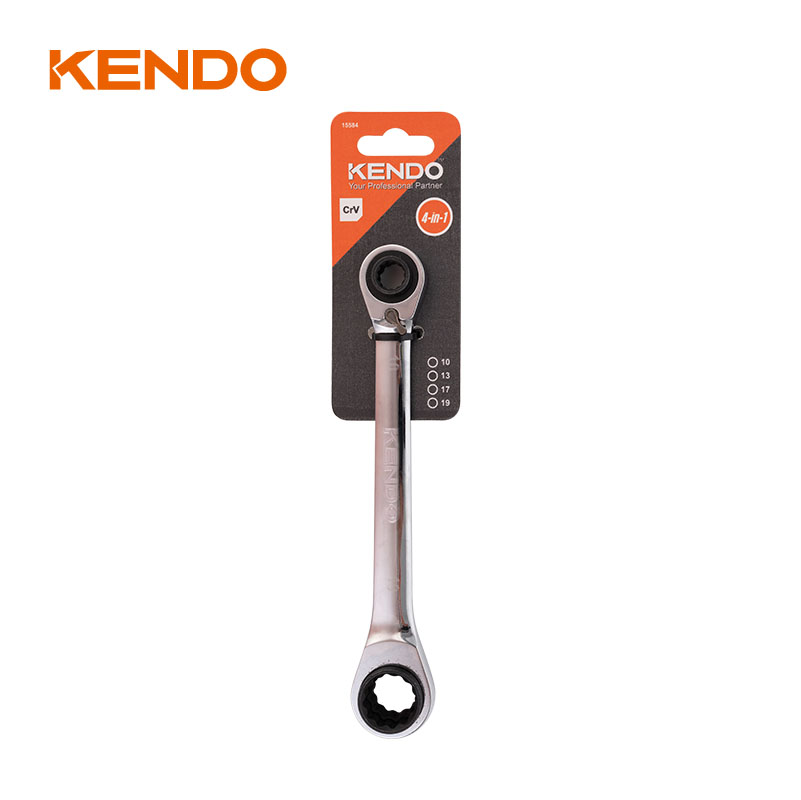 Kunci pas ratchet 4-in-1
