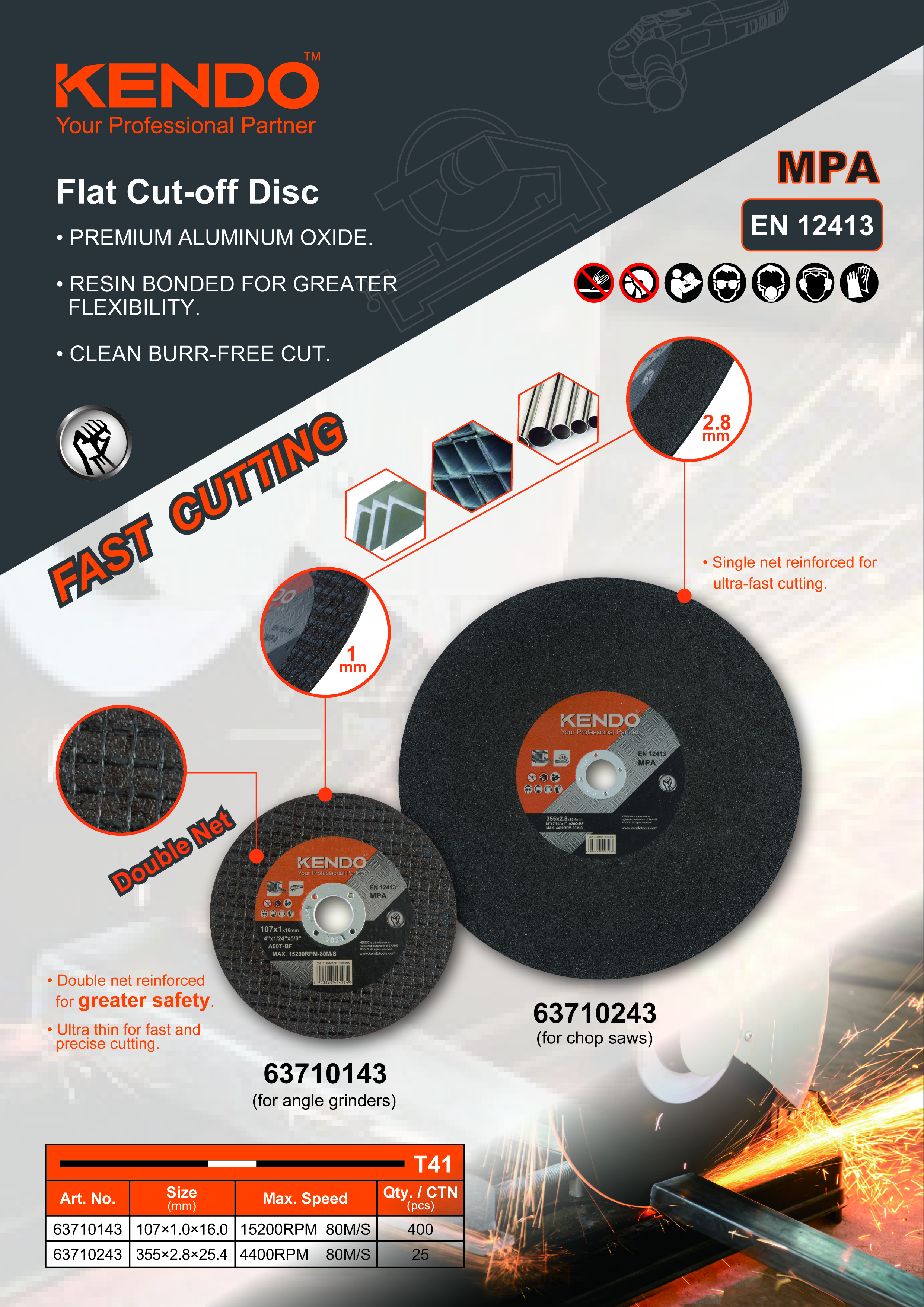 Bagaimana cara memasang cakram pemotong logam datar dengan benar?