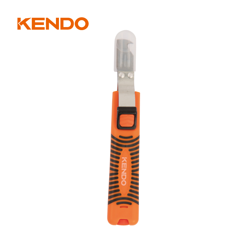 Wire Stripping Knife 8-28mm Dengan Non-Slip Soft Grip 65Mn Blade
