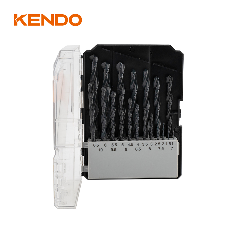 Mata Bor Putar HSS 19 buah, Ditempa & Selesai Hitam