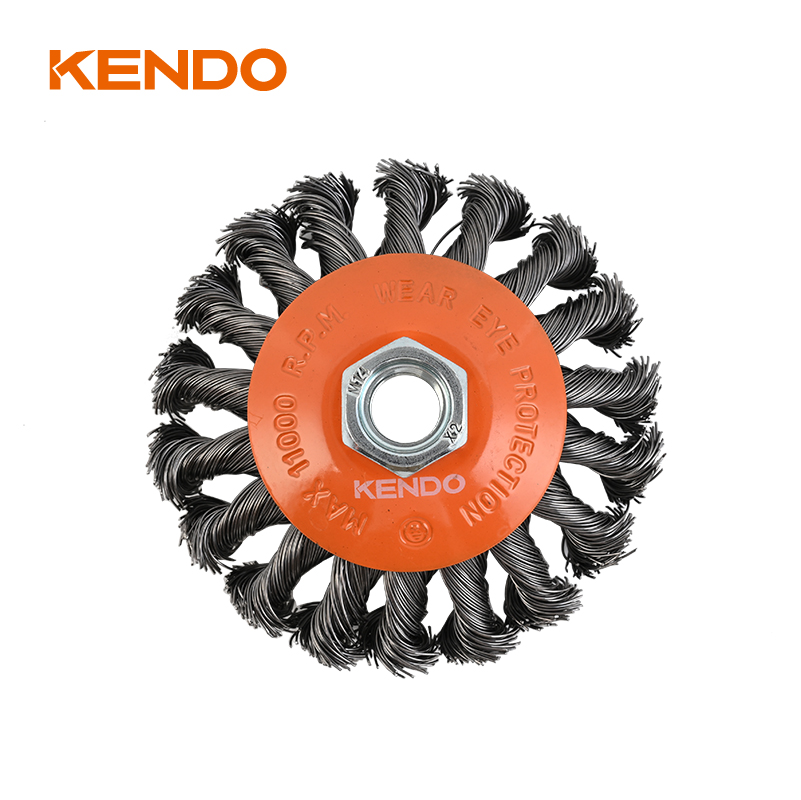 Sikat bevel, kawat diikat