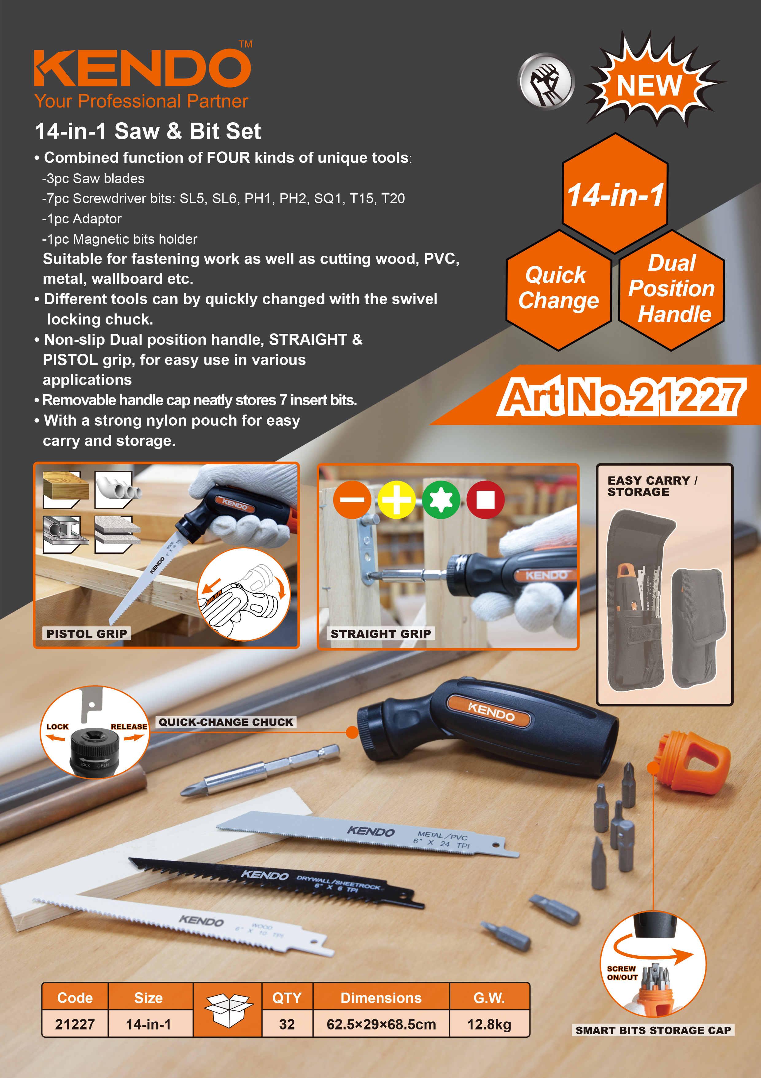 Apa bahan utama dari Saw Bits Set?