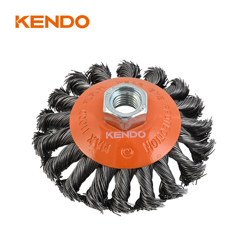 Sikat bevel, kawat diikat