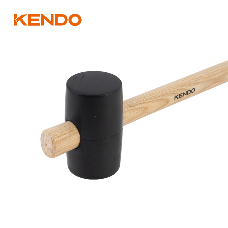Palu Karet, Hitam, Gagang Kayu