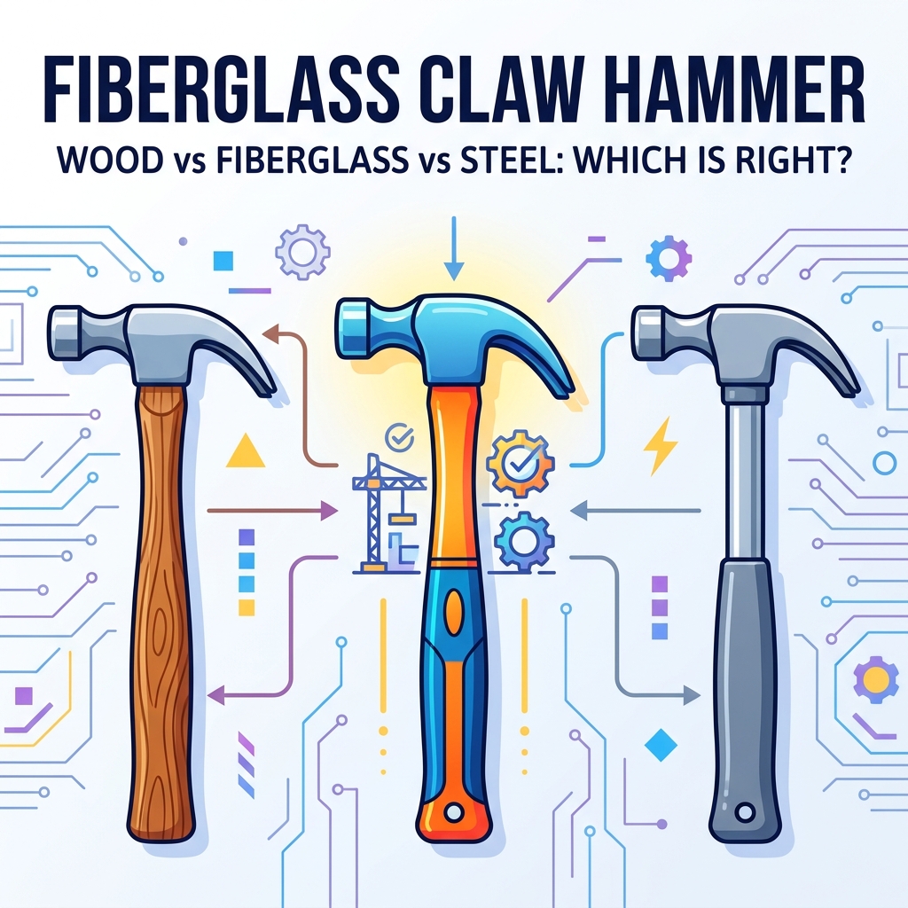 Gagang Palu Cakar Kayu vs Fiberglass vs Baja: Mana yang Tepat untuk Pekerjaan itu?