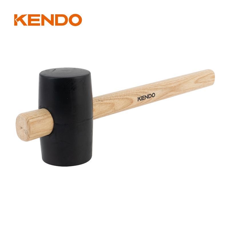 Palu Karet, Hitam, Gagang Kayu