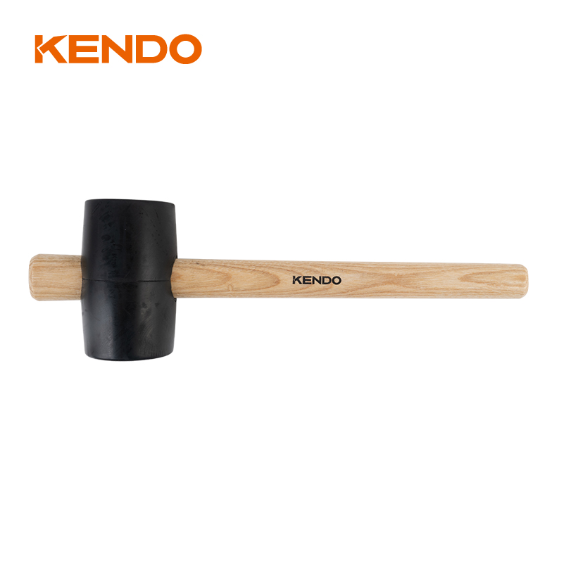 Palu Karet, Hitam, Gagang Kayu