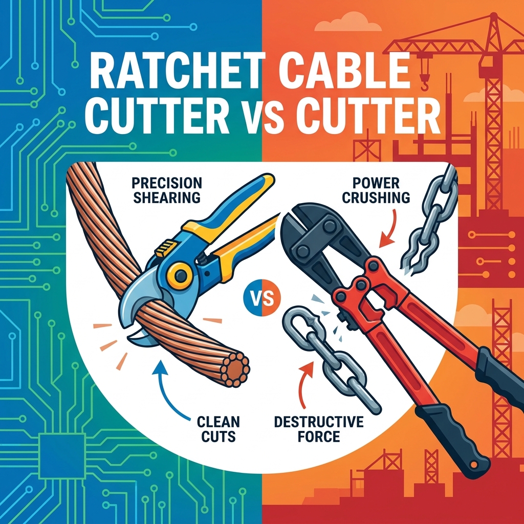 Pemotong Kabel Ratchet vs Pemotong Baut: Alat Mana yang Harus Anda Gunakan?