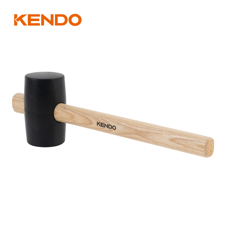 Palu Karet, Hitam, Gagang Kayu